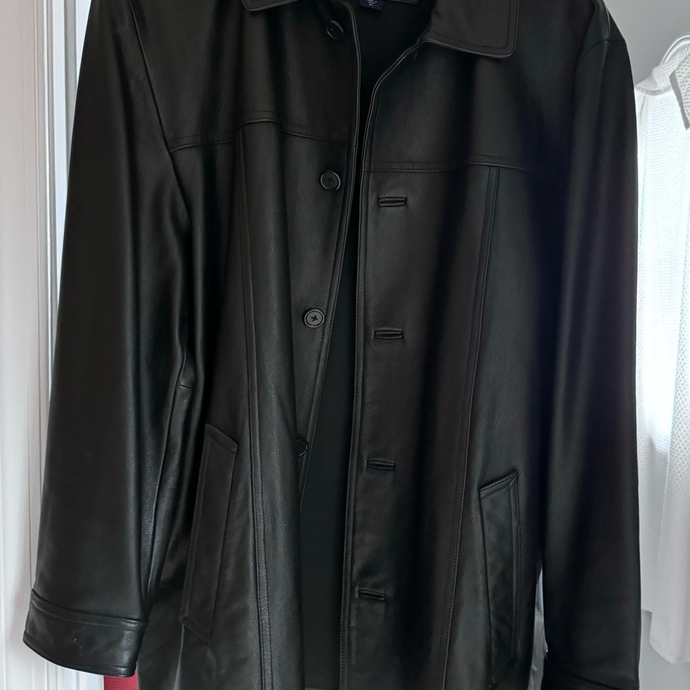 Express (Formerly Structures) Leather Jacket - Me… - image 4